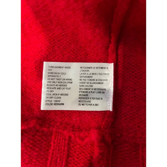 David Brooks red 100 percent wool sweater - Picture 8 of 13